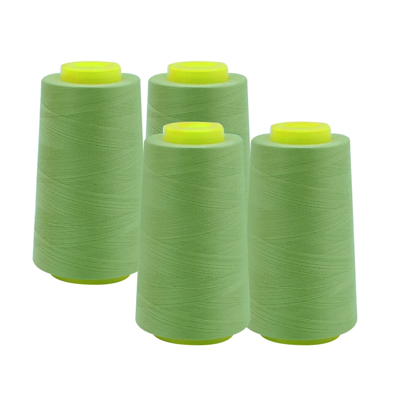 EVERLOCK Serger Thread – 4 Cones, 3000 Yards Each – 40 Weight, 2-Ply Spun Polyester – Strong, Low-Lint Overlock Thread for Serger Machines – All-Purpose Sewing & Finishing